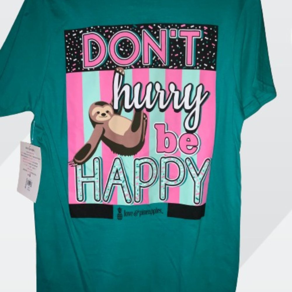Love & Pineapples | Small | Teal Shirt |